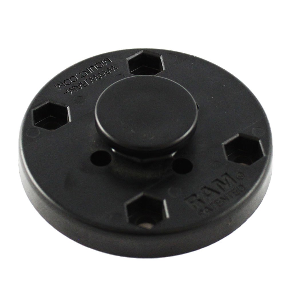 RAM Composite Octagon Button with Round Plate (RAP-293U) (sku 55173) - BuyBits Ltd UK