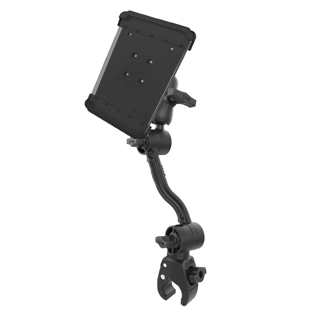 Heavy-Duty Clamp Wheelchair Mount with Spring Loaded Cradle for 8" Tablets (sku 57077)