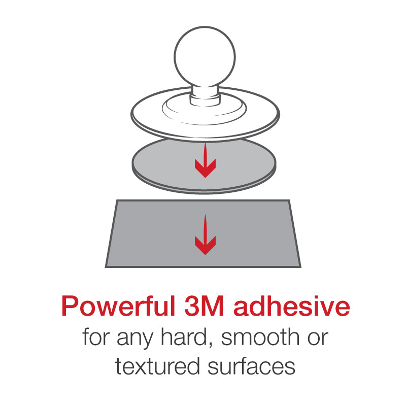 RAM Flex Adhesive Double Ball Mount for Apple MagSafe RAP-B-378-AP-MAG (sku 59231)