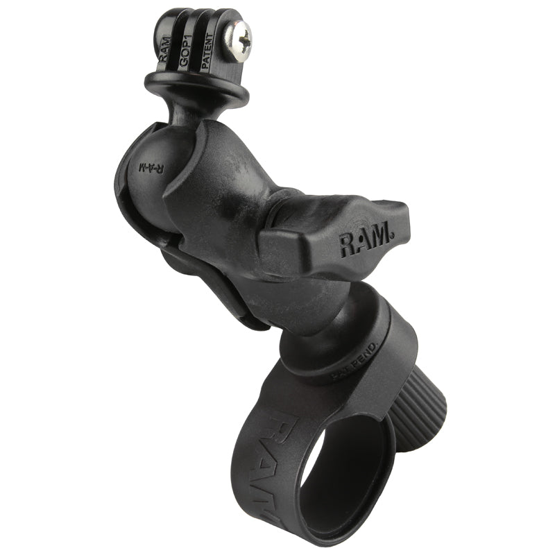RAM Tough-Strap Double Ball Mount with Universal Action Camera Adapter RAP-B-460-A-GOP1 (sku 59243)