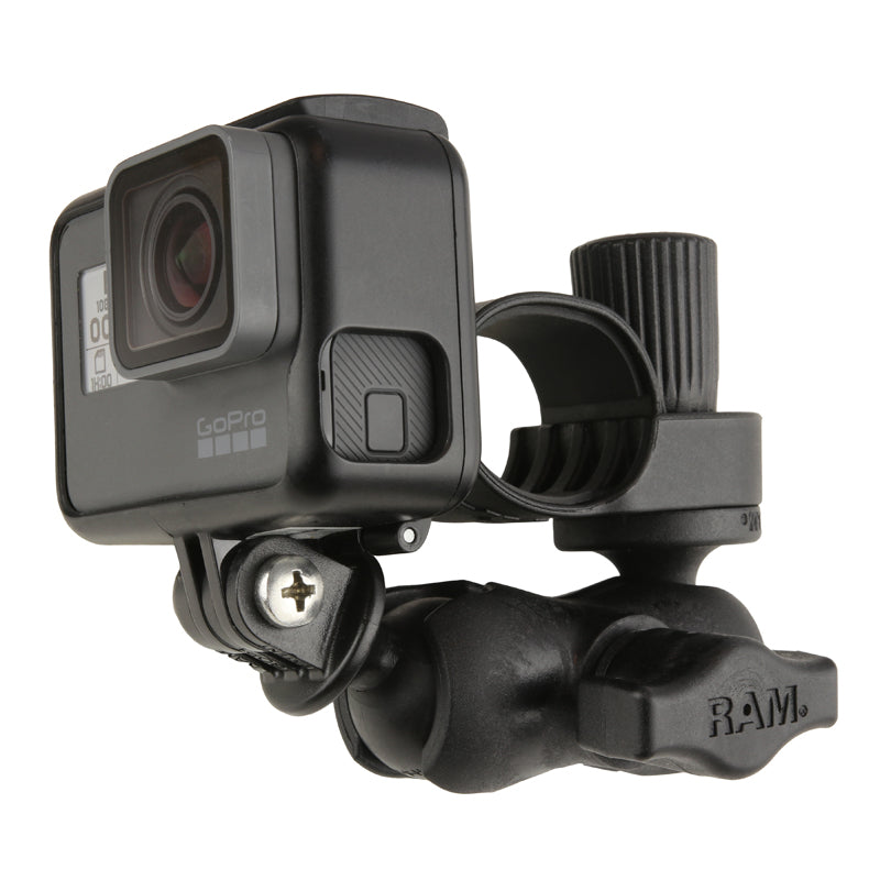 RAM Tough-Strap Double Ball Mount with Universal Action Camera Adapter RAP-B-460-A-GOP1 (sku 59243)