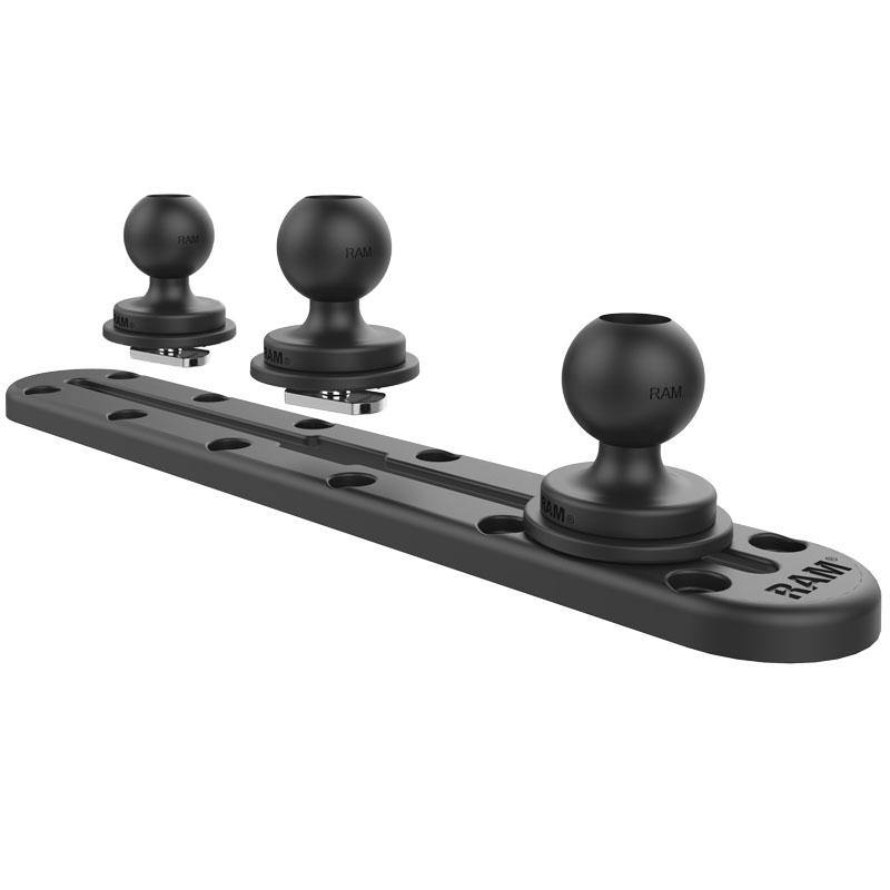 9" (22.86cm) Track Base with 3 x 1" Ball for Fleet Vehicles (sku 56071) - BuyBits Ltd UK