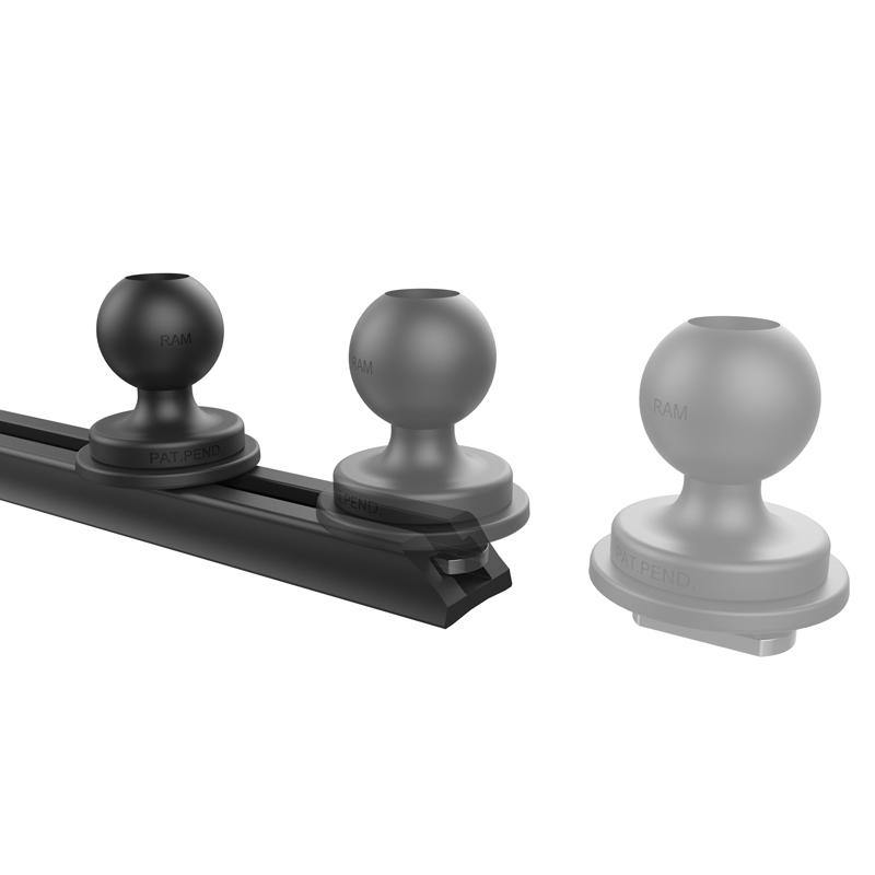 8&quot; (20.32cm) End Loading Track Base with 1&quot; Ball for Fleet Vehicles (sku 56093) - BuyBits Ltd UK