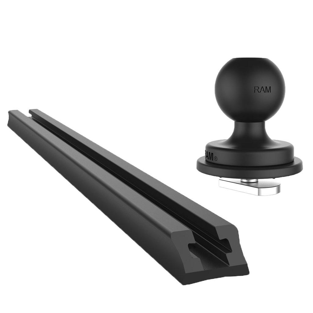 12" (30.48cm) End Loading Track Base with 1" Ball for Fleet Vehicles (sku 56096) - BuyBits Ltd UK