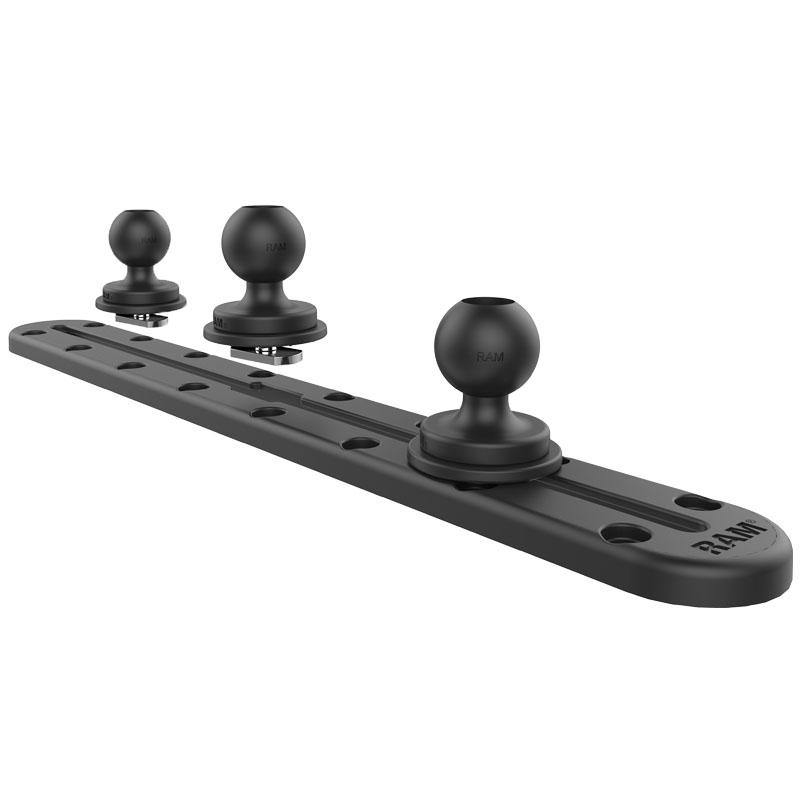 12" (30.48cm) Track Base with 3 x 1" Ball for Fleet Vehicles (sku 56074) - BuyBits Ltd UK
