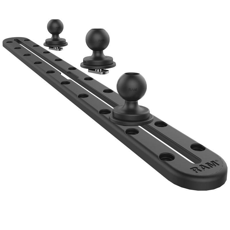 16" (40.64cm) Track Base with 3 x 1" Ball for Fleet Vehicles (sku 56077) - BuyBits Ltd UK