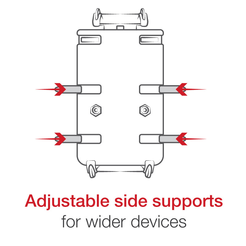 RAM Quick-Grip XL Phone Mount with RAM Tough-Strap Handlebar Base RAP-B-460-A-PD4 (sku 59244)