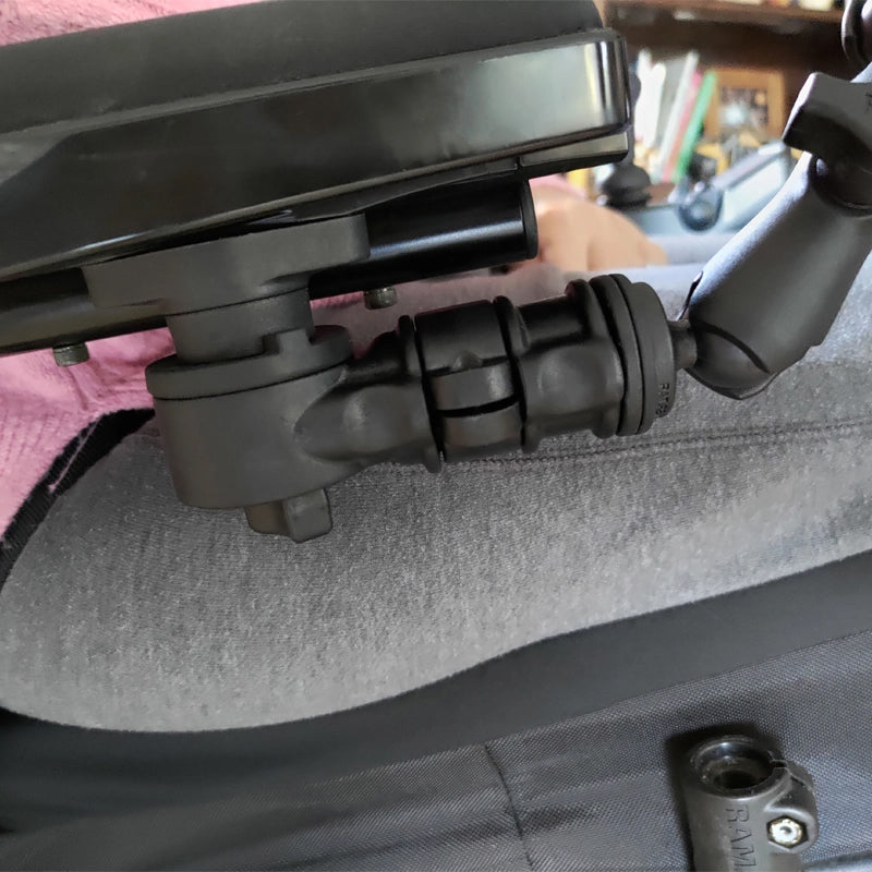 RAM Phone Mount for Wheelchair Armrests with Quick Release &amp; Swivel RAP-AAPR-WCT-419-UN7 (sku 59319)