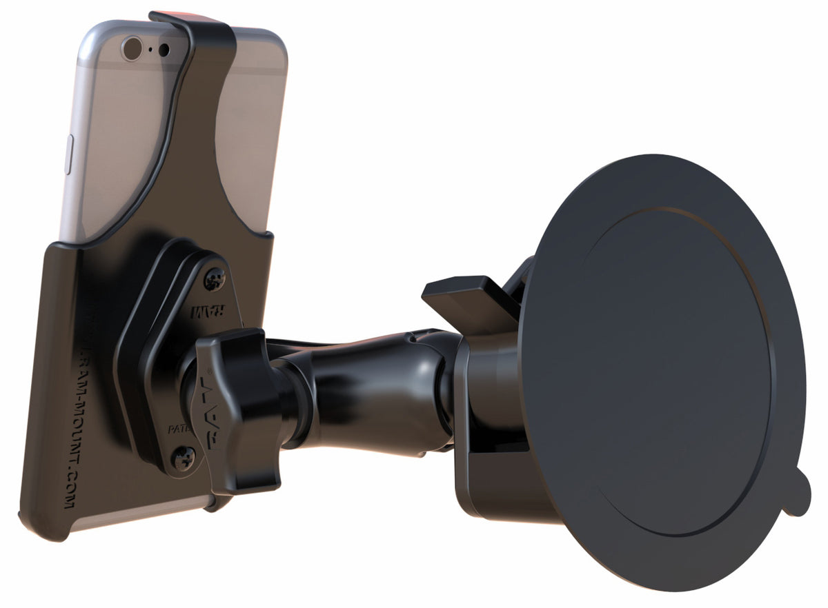 RAM-B-166-AP19U RAM Twist-Lock™ Suction Cup Mount for the Apple iPhone 7 PLUS WITHOUT CASE, SKIN OR SLEEVE (sku 42475)