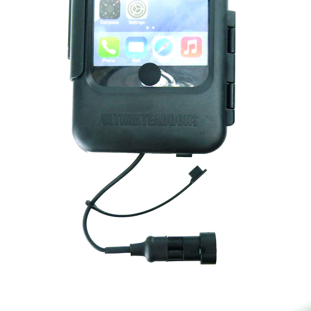 Waterproof Tough Case with Basic 1" Socket &amp; Power Adapter for iPhone 6 Plus (sku 31507)