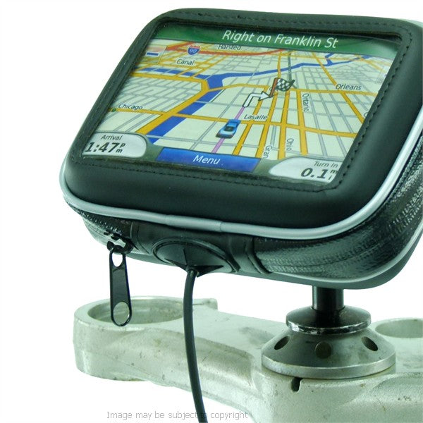 12mm Hexagon Hole GPS Mount for Honda Blackbird - Kawasaki Motorcycles fits 3" &amp; 4.3" Screen SatNav (sku 19790)