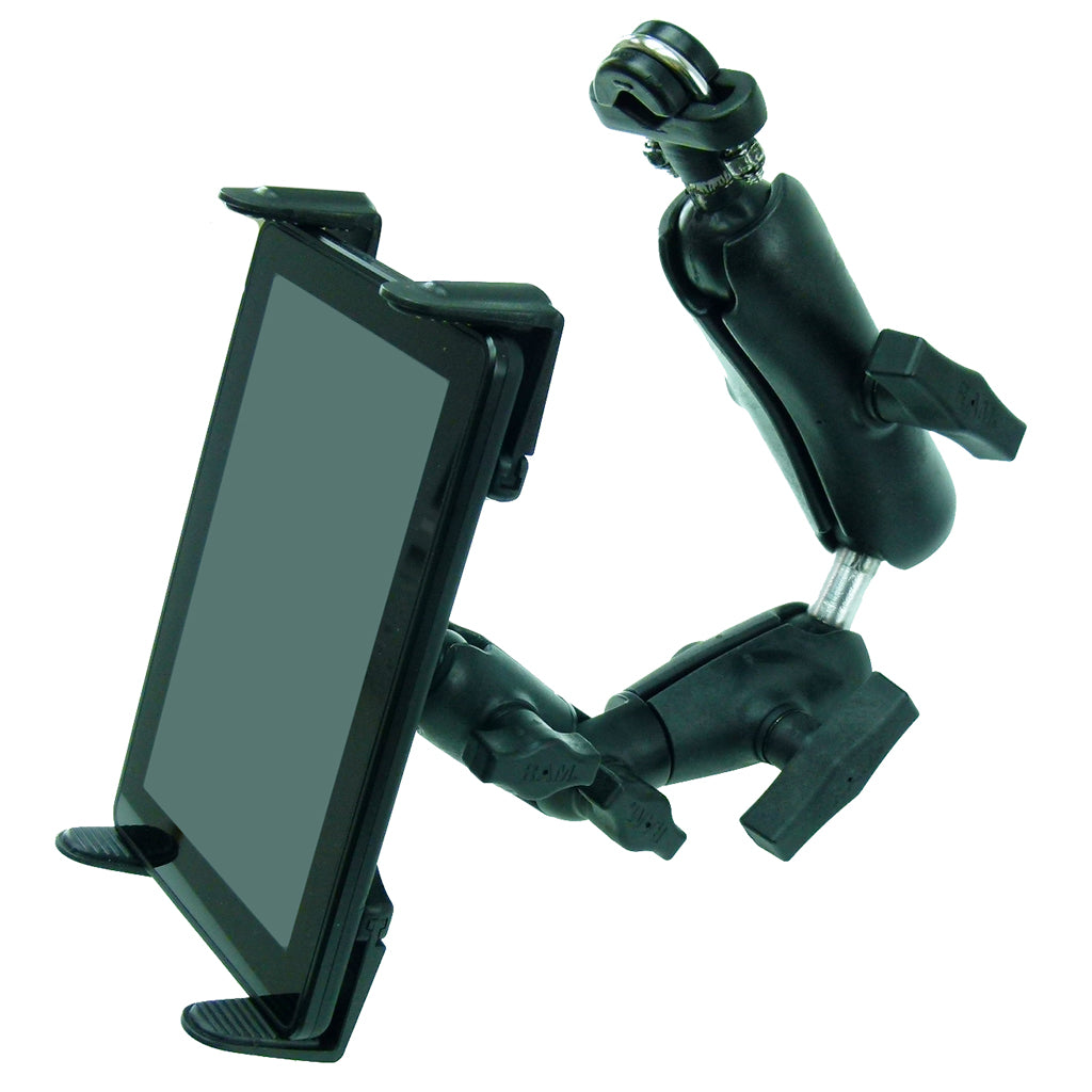 Wheelchair Rail - Tube Mount with Extension &amp; Tablet Holder for Amazon Kindle Fire. (sku 21675)