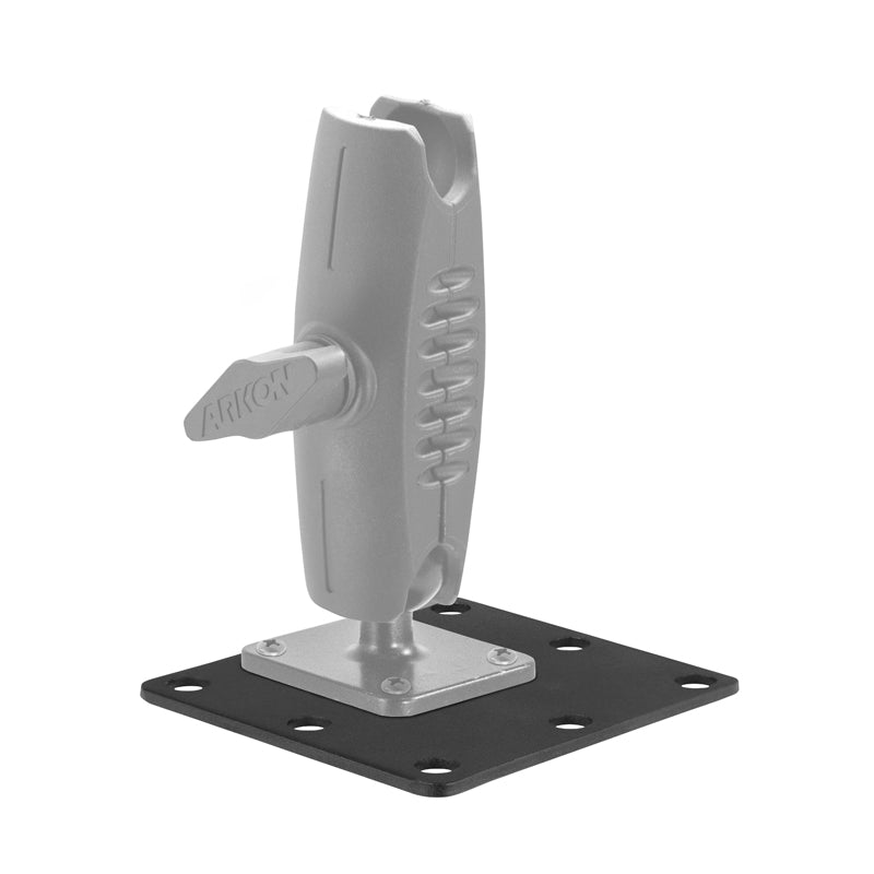 Arkon SP92AMPSPLATE Square Mounting Backer Plate Adapter with 4-Hole AMPS Drilled Base Pattern (sku 59207)