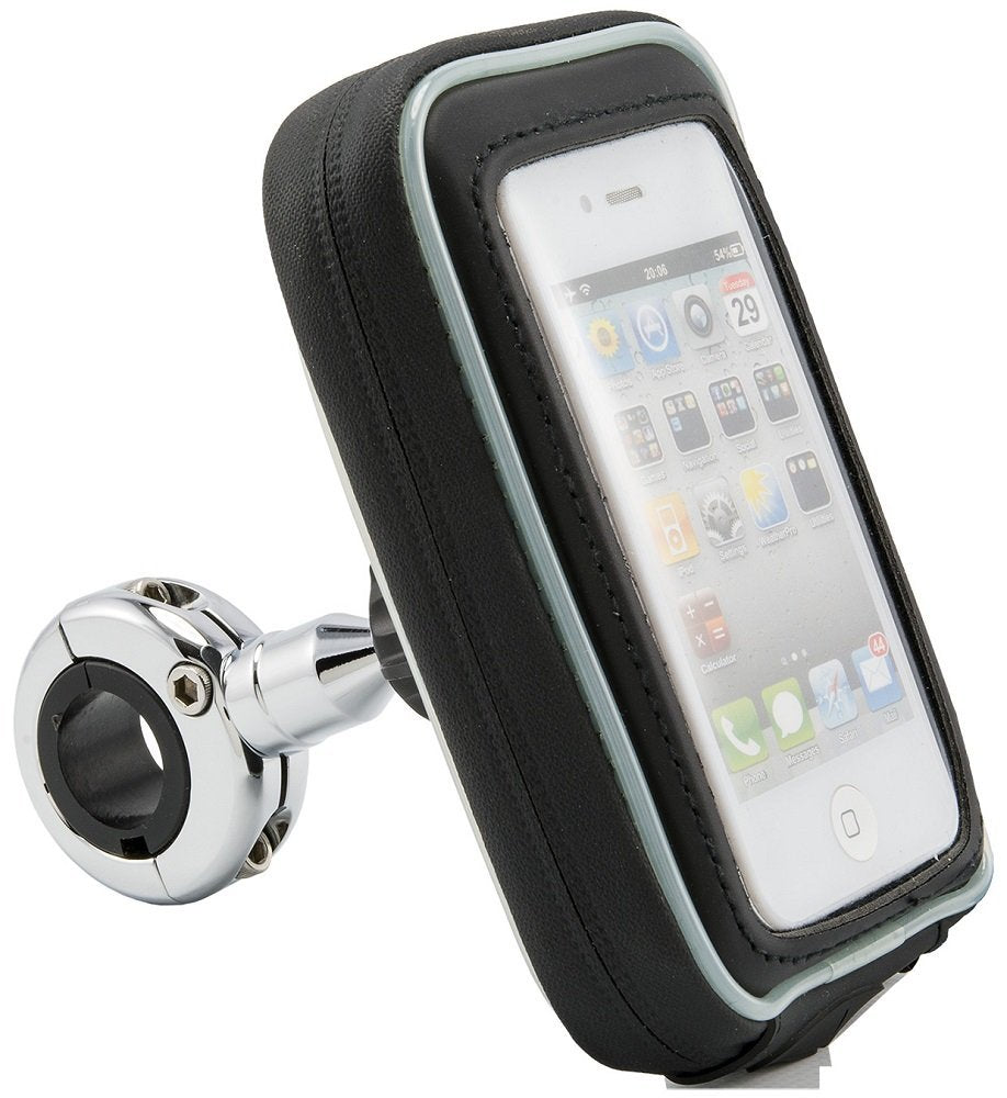 Arkon MC2C5WPCS Premium Chrome Aluminum Water-Resistant Case Bike Motorcycle Mount Phone Holder (sku 20067)