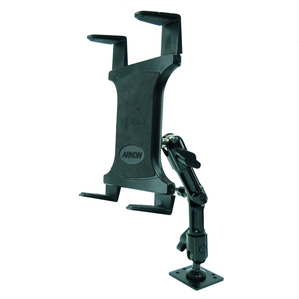 Adjustable Arkon Tablet Mount fits iPad 9.7 6th Gen (2018) for Cabinets Counter Tops Walls (sku 42743)
