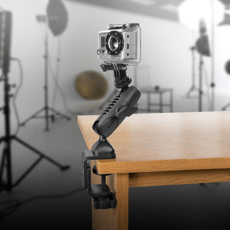 Arkon GPRM086 Heavy-Duty Adjustable Clamp Mount for GoPro HERO Action Cameras (sku 36813)