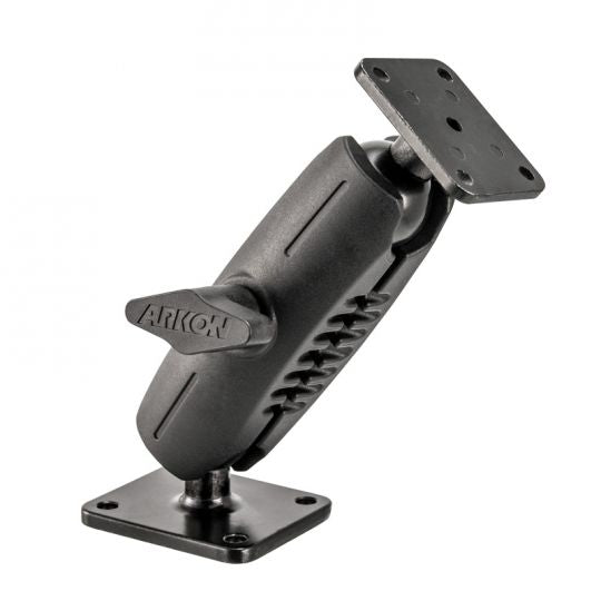 RM2XAMPS-MET Arkon Heavy-Duty Car Dash or Wall Mounting Pedestal with Metal AMPS Drill Base and Head (sku 39023)