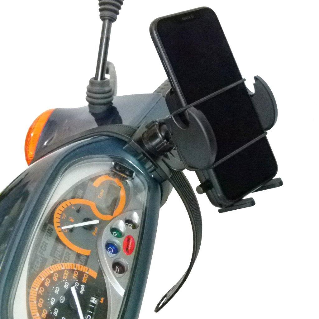 Scooter - Moped Collar Mount with Adjustable Holder for iPhone 11 PRO (sku 49259) - BuyBits Ltd UK