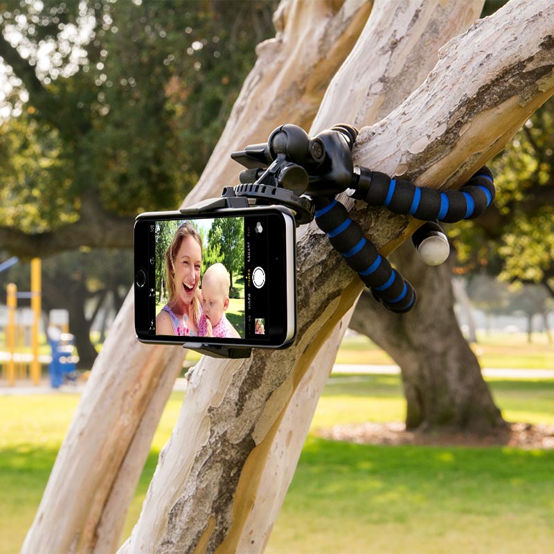 Arkon MG2TRIXL 11" Tripod Mount with Phone Holder for iPhone 6S, 6 Plus, 5S, Galaxy S6, S5, Note 5, and more (sku 33008)