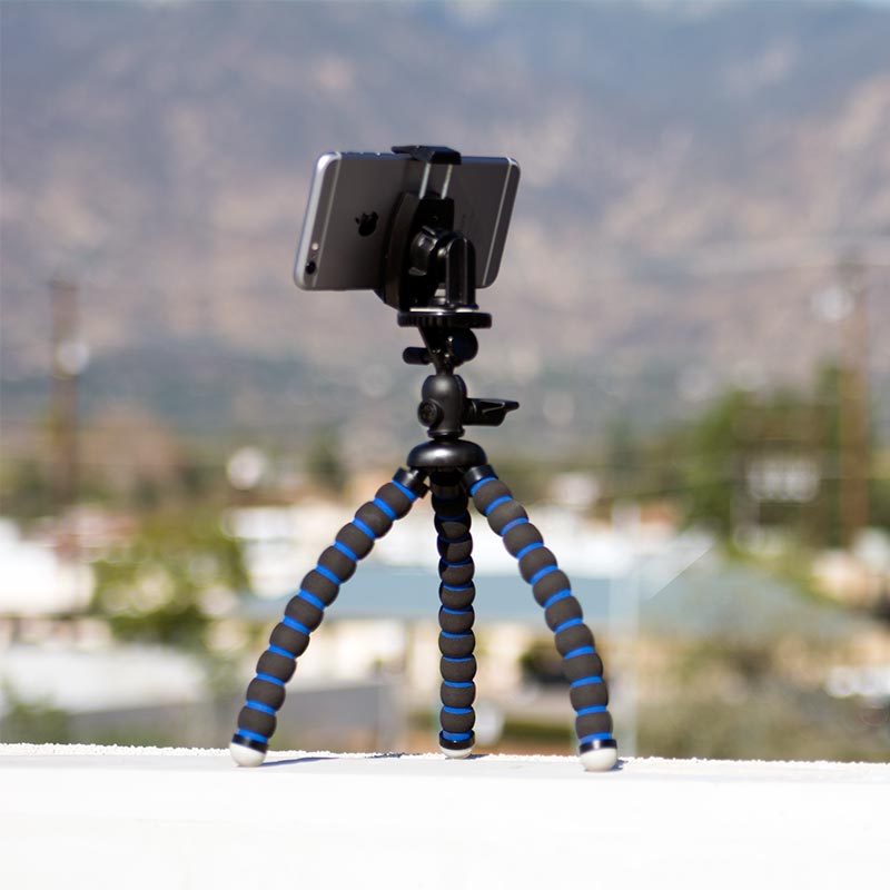 Arkon MG2TRIXL 11" Tripod Mount with Phone Holder for iPhone 6S, 6 Plus, 5S, Galaxy S6, S5, Note 5, and more (sku 33008)