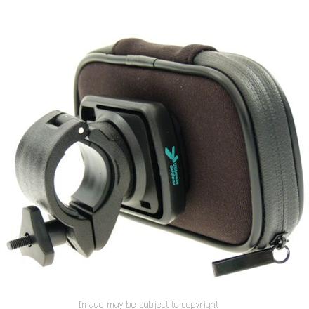 Motorcycle, Motorbike, Bicycle, Bike Handlebar Mount with Waterproof Weather Resistant Case for the Apple iPhone 4 (sku 8230)
