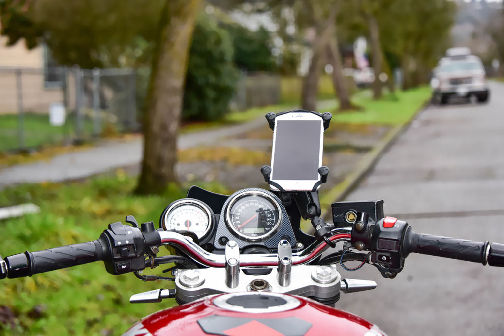 RAM-B-149Z-UN10 X-Grip Motorcycle Bike Handlebar Mount for iPhone X (sku 44477)