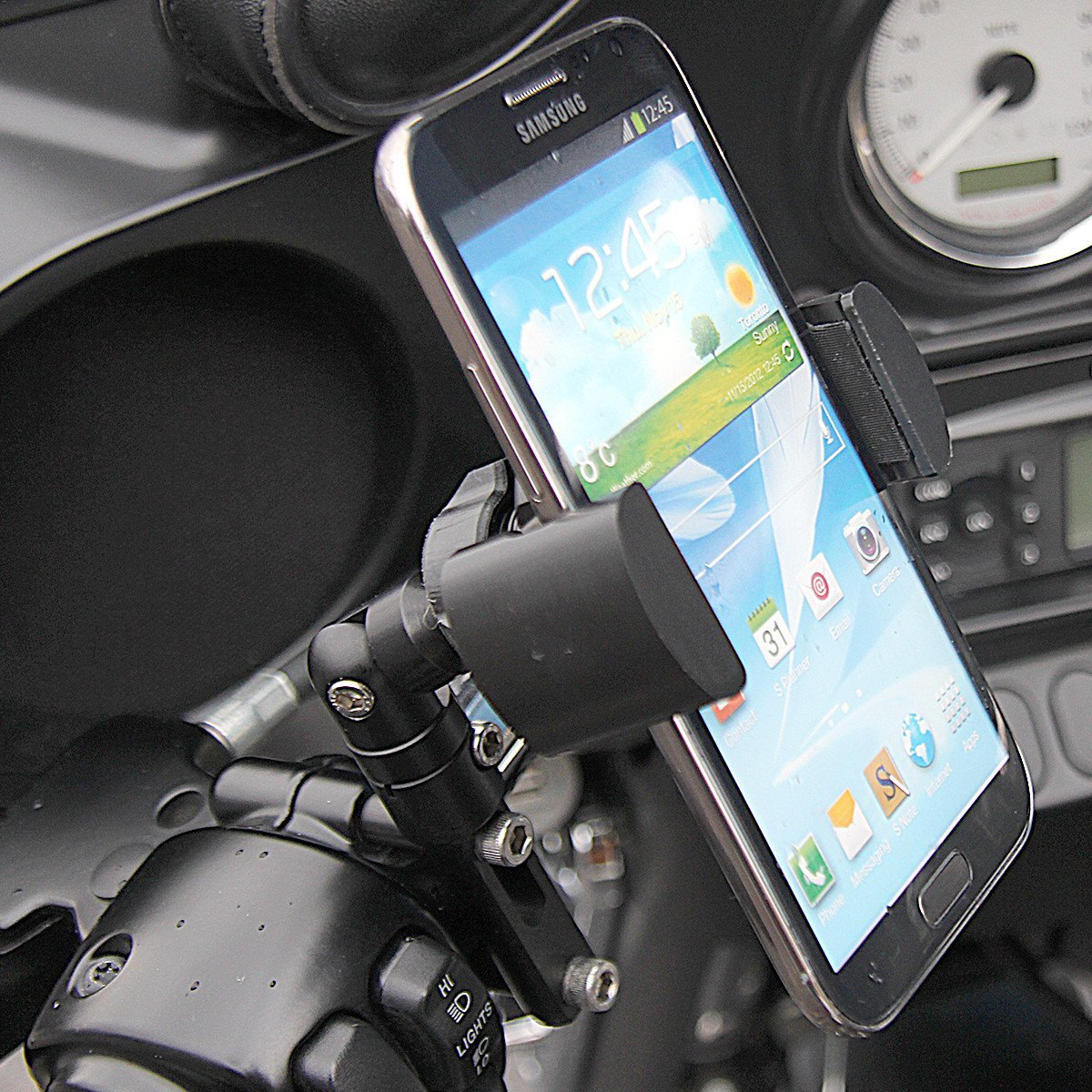 Active &amp; Connected Techgripper Bike Motorcycle Control Mount fits Samsung Galaxy S10e (sku 44812)