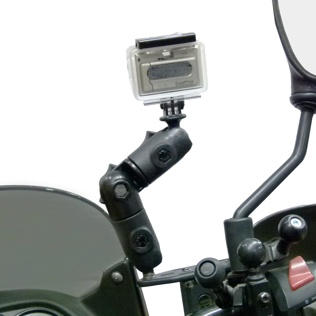 Brake - Clutch Reservoir Cover Mount with Double Socket Swivel Arm for GoPro Hero Camera (sku 30616)