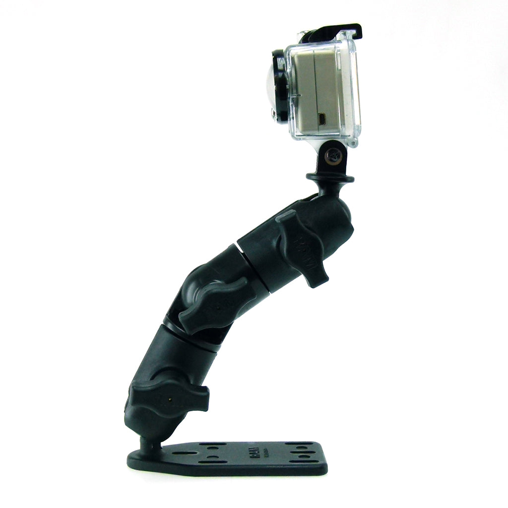 Brake - Clutch Reservoir Cover Mount with Double Socket Swivel Arm for GoPro Hero Camera (sku 30616)
