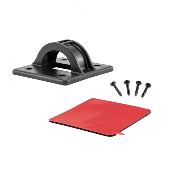 Arkon SP-LOOPLKVHB 4-Hole Plastic Loop Anchor Plate with VHB Adhesive and Screws (sku 41128)