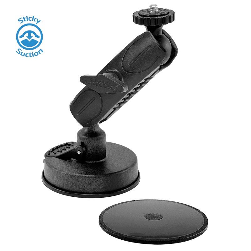 Arkon Robust Windshield - Dashboard Sticky Suction Drift Ghost  - Contour Camera Mount (31906)