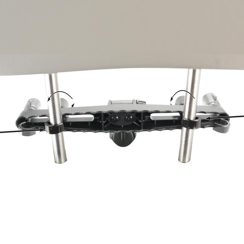 Arkon HM007-SBH Car Seat Headrest Mount Pedestal with Tiltable Arm - Dual T-Tab Compatible (sku 55993) - BuyBits Ltd UK