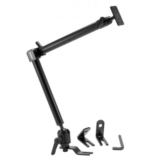 Arkon HD001AMPS Heavy-Duty Seat Rail Car Mount with 22 inch Adjustable Arm - 4-Hole AMPS Compatible (sku 41199)