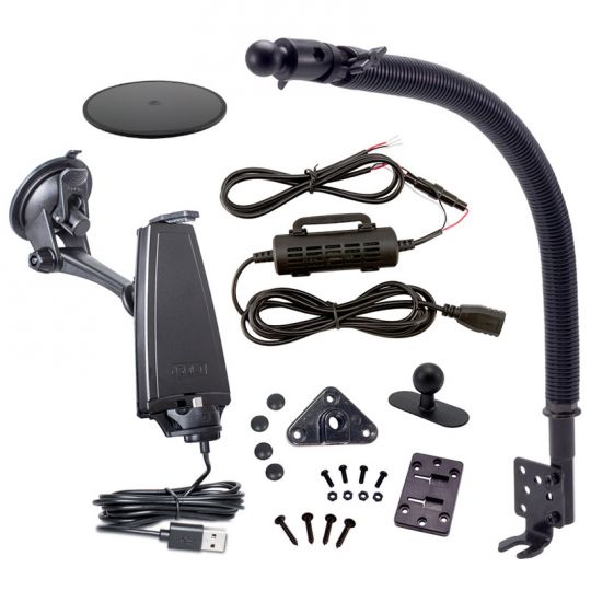 Arkon AIB75188 Charging Car Phone Dock Bundle with Seat Rail-Floor Mount Option for Android (sku 37958)