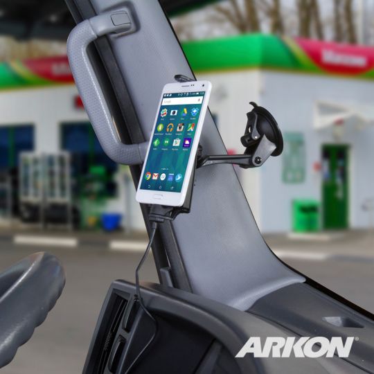 Arkon AIB75188 Charging Car Phone Dock Bundle with Seat Rail-Floor Mount Option for Android (sku 37958)