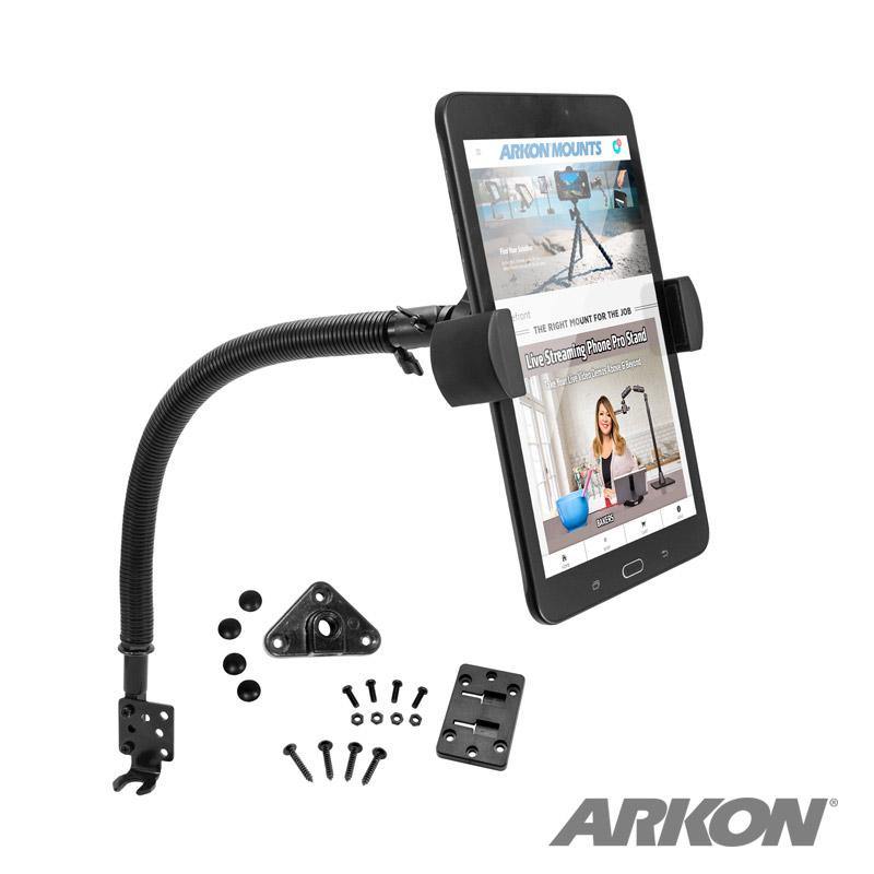 Arkon XL088-G17 RoadVise XL Car Seat Rail or Floor Mount for iPhone 11, XS, XR, X, 8, Galaxy Note 9, S10, Galaxy Tab (sku 55989) - BuyBits Ltd UK