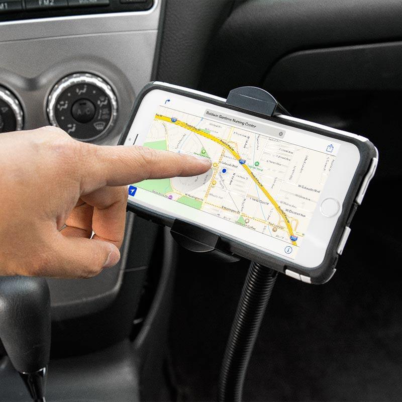 Arkon XL088-G17 RoadVise XL Car Seat Rail or Floor Mount for iPhone 11, XS, XR, X, 8, Galaxy Note 9, S10, Galaxy Tab (sku 55989) - BuyBits Ltd UK