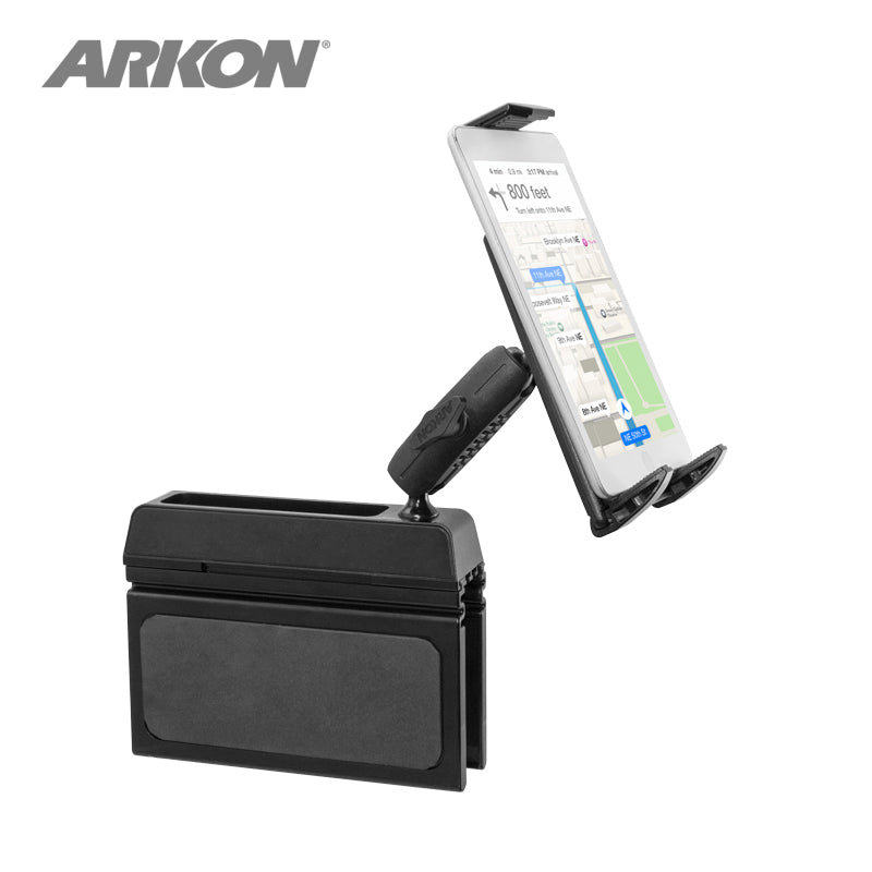 Arkon&amp;apos;s TABPBSEATMT Car Seat Console Wedge Tablet Mount Holder for iPad, iPad Pro, Galaxy Note, Galaxy Tab (sku 41263)