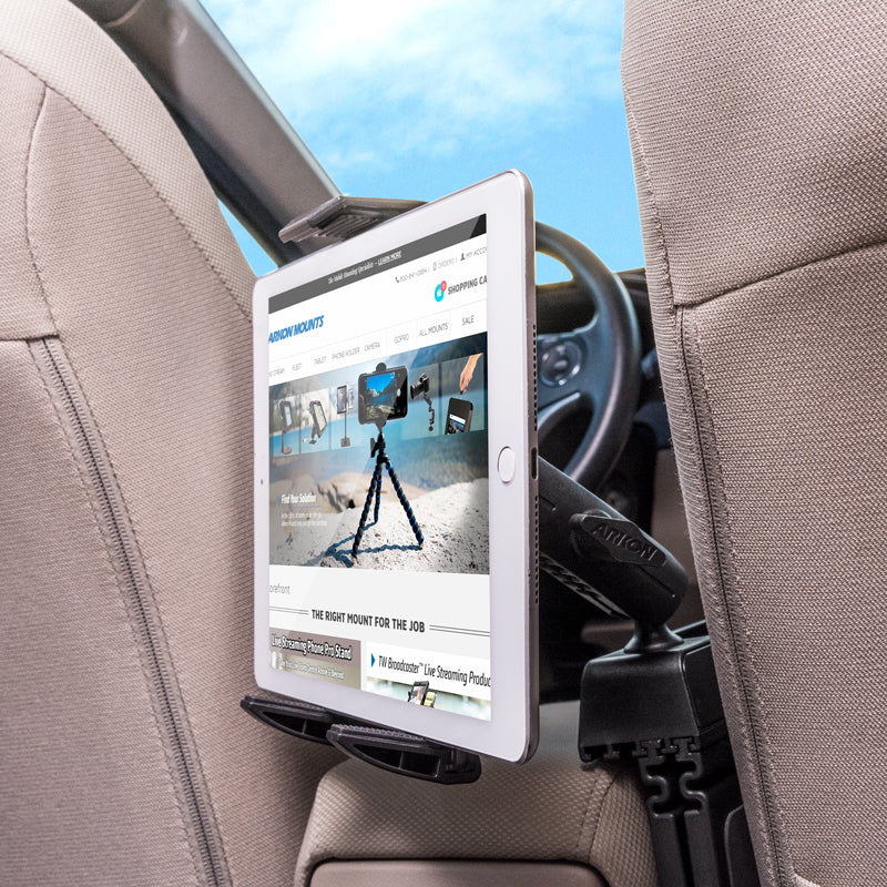 Arkon&amp;apos;s TABPBSEATMT Car Seat Console Wedge Tablet Mount Holder for iPad, iPad Pro, Galaxy Note, Galaxy Tab (sku 41263)