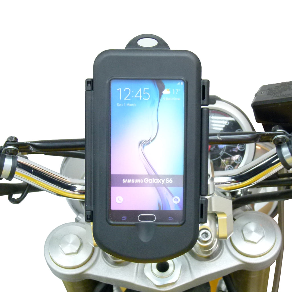 Motorcycle Rail - Crossbar Mount &amp; Waterproof Case for Samsung Galaxy S6 (sku 31309)
