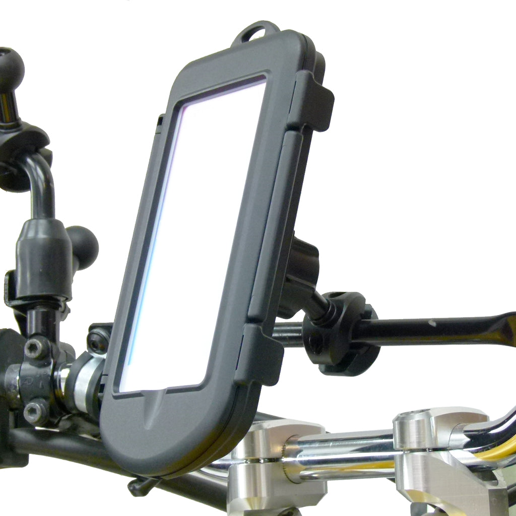 Motorcycle Rail - Crossbar Mount & Waterproof Case for Samsung Galaxy S8+ (sku 36853)