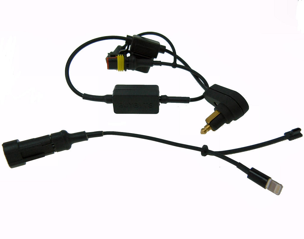 BuyBits 2.1A High Powered Motorcycle Hella - DIN Charger for iPhone 8 PLUS  (sku 37938)