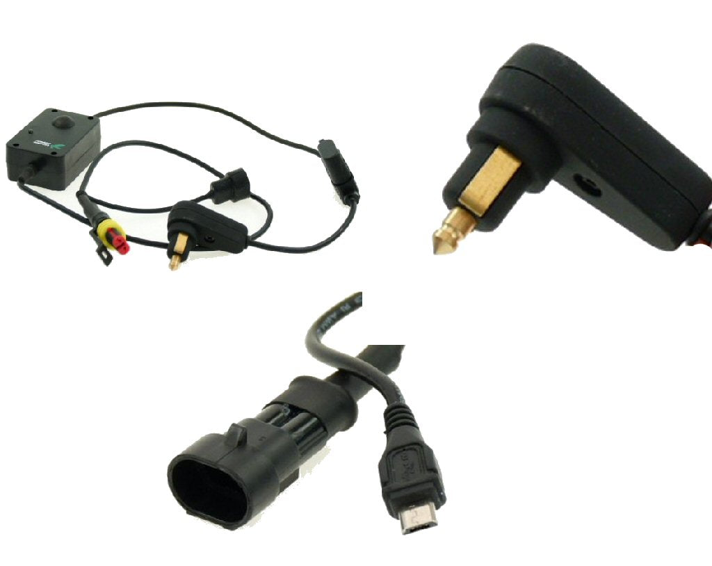 Motorcycle Hella - DIN - BMW Style Power Cable - Micro USB (sku 12756)
