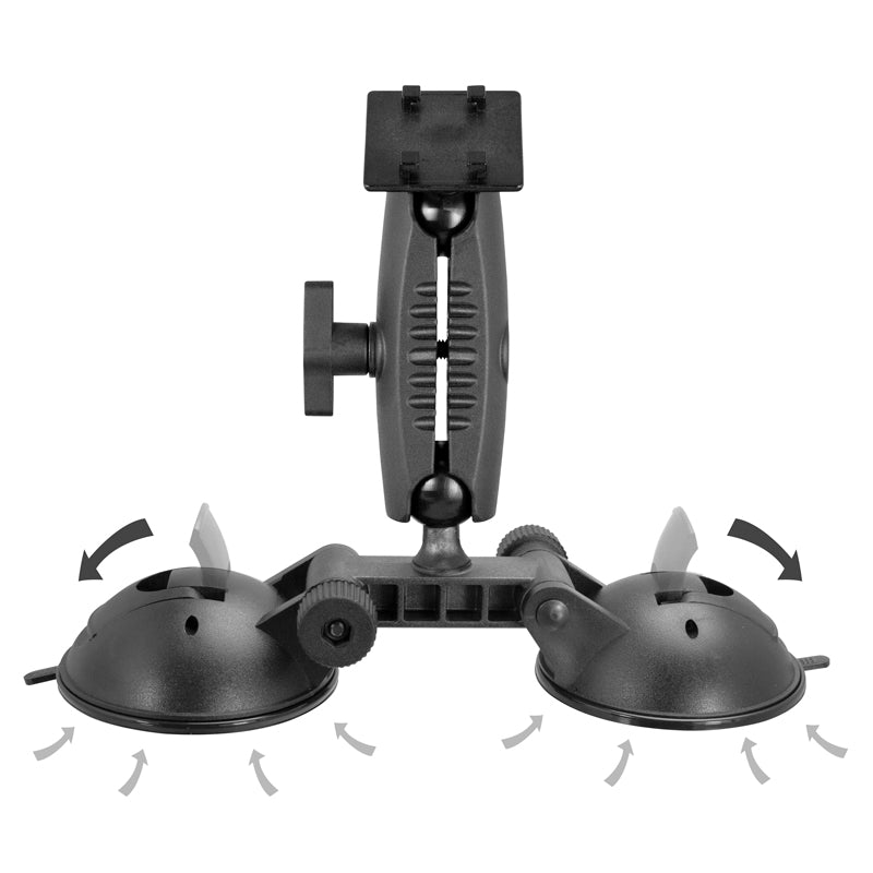 Arkon RM2X804P Robust Double Windshield Suction Mount – 4-Prong Pattern Compatible (sku 59201)