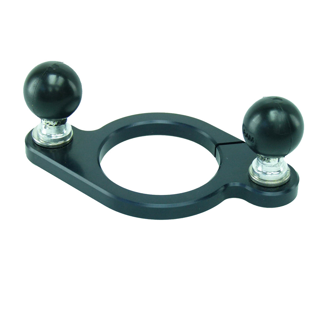 Motorcycle Fork Mount 51mm Double 1" - 25mm Ball for Satnav and Phone (sku 37246)