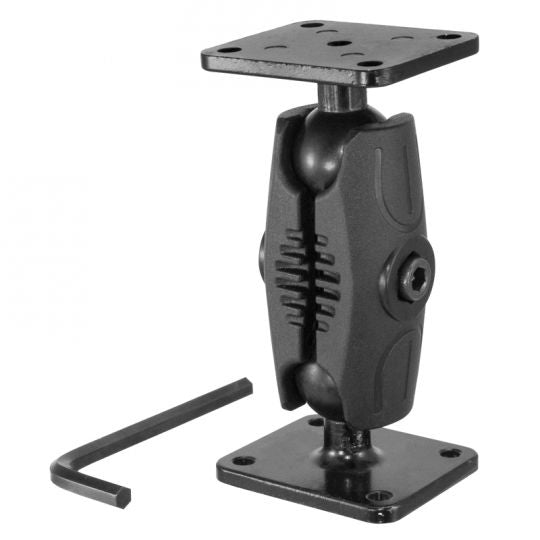 RMS2XAMPS-MET-SH Arkon Heavy-Duty Car Dash or Wall Mounting Pedestal with Security Hardware (sku 39020)