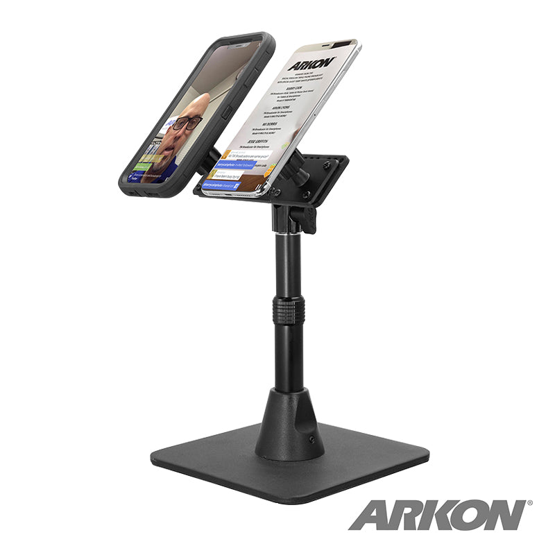 Arkon IBMAG2XHD8 Dual Phone Magnetic Mount Desk Stand (sku 57053)