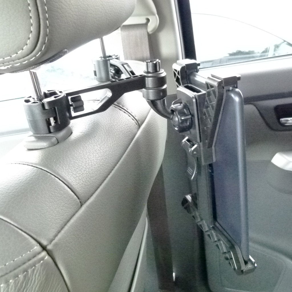 Buybits Dual Arm Headrest Mount with Adjustable Cradle for iPad Mini 2019 (sku 50597) - BuyBits Ltd UK