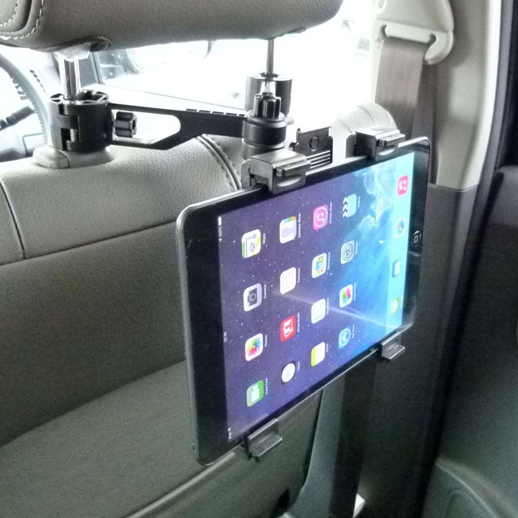 Buybits Dual Arm Headrest Mount with Adjustable Cradle for iPad Mini 4 (sku 33216)