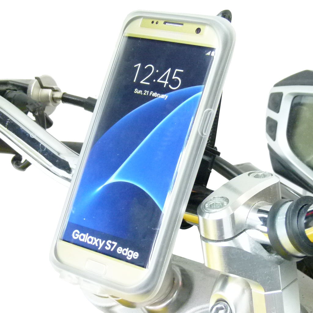TiGRA MountCase Motorcycle Mount with Rain Guard for Samsung Galaxy S7 EDGE (sku 35127)